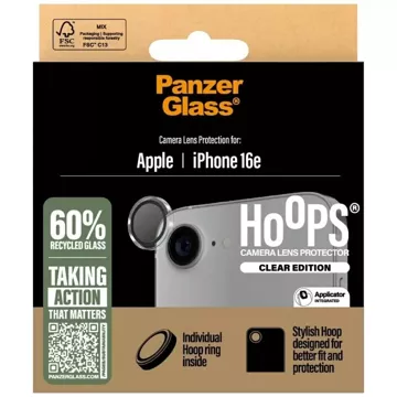 Szkło hartowane na aparat do iPhone 16e PanzerGlass Hoops Camera Lens Protector