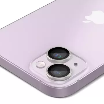 Szkło hartowane osłona aparatu Spigen Optik.Tr "EZ FIT" Camera Protector 2-PACK do Apple iPhone 14 / 14 Plus PURPLE