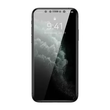 Szkło hartowane z filtrem prywatyzującym 0.3mm Baseus do iPhone X/XS/11 Pro