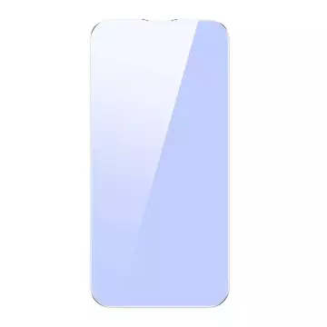 Szkło hartowane z filtrem światła niebieskiego 0.3mm Baseus do iPhone 14/13/13 Pro/16e (2szt)