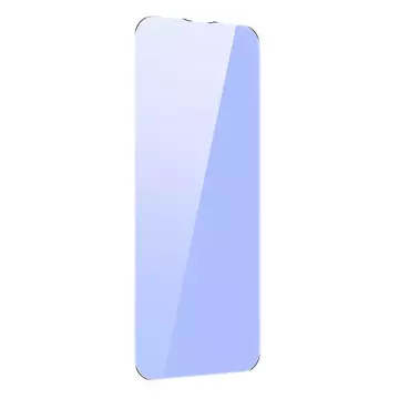 Szkło hartowane z filtrem światła niebieskiego 0.3mm Baseus do iPhone 14/13/13 Pro/16e (2szt)