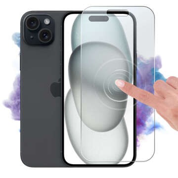 Szkło hybrydowe do Apple iPhone 15 Plus / 16 Plus na ekran Alogy Flexi Glass 9H Case Friendly płaskie na ekran