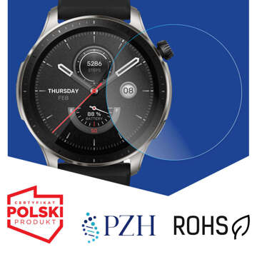 Szkło hybrydowe do Xiaomi Amazfit GTR 4 46mm 3szt 3mk Watch Protection FlexibleGlass 