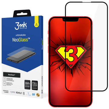 Szkło niepękające 3mk NeoGlass 8H do iPhone 13/Pro Black