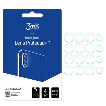 Szkło x4 na kamerę obiektyw 3mk Lens Protection do Samsung Galaxy A73 5G