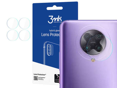 Szkło x4 na kamerę obiektyw 3mk Lens Protection do Xiaomi Poco F2 Pro