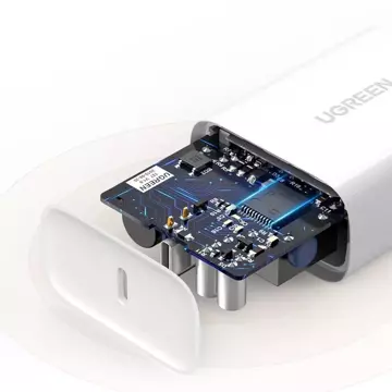 Szybka ładowarka sieciowa UGREEN USB Typ C Power Delivery 30 W Quick Charge 4.0 biały (70161)