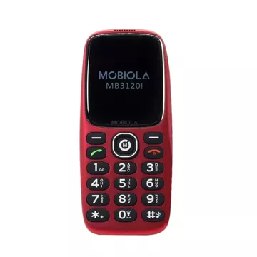 Telefon GSM Mobiola MB3120i Czerwony 2G z przyciskiem SOS dla seniora