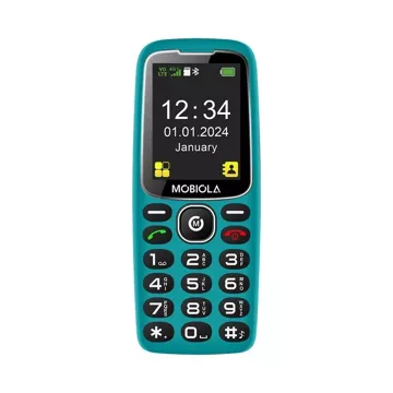 Telefon GSM Mobiola MB4120 4G dla seniora Turkusowy