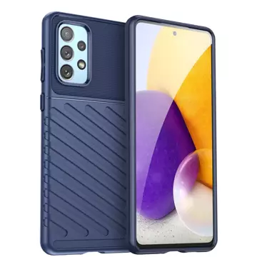 Thunder Case elastyczne pancerne etui pokrowiec Samsung Galaxy A73 niebieski