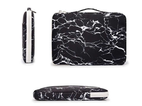 Torba Kinmac etui pokrowiec do laptopa do Macbook Air/ Pro 13 Marble Black