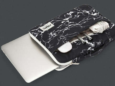 Torba Kinmac etui pokrowiec do laptopa do Macbook Air/ Pro 13 Marble Black