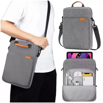 Torba na laptopa/ iPada Pro Air/ tablet 11-13 cal męska damska Unisex Pasek na ramię etui futerał pokrowiec Alogy saszetka szara