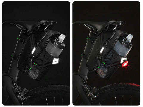 Torba sakwa rowerowa pod siodełko na bidon/ narzędzia RockBros C7-1 Czarne