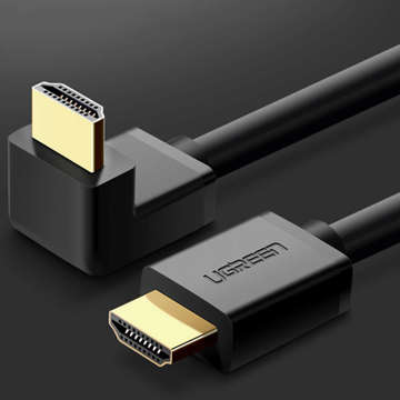 UGREEN HD103 Kabel HDMI - HDMI Kątowy, 4K, 1m (czarny)