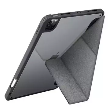 UNIQ etui Moven iPad Pro 12.9 2020 / 2021 / 2022 / iPad Air 13 2024 Antimicrobial szary/charcoal grey