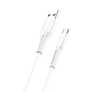 USAMS Kabel U35 microUSB 2A Fast Charge 1m biały/white SJ365USB02 (US-SJ365)