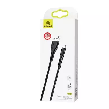 USAMS Kabel U35 microUSB 2A Fast Charge 1m czarny