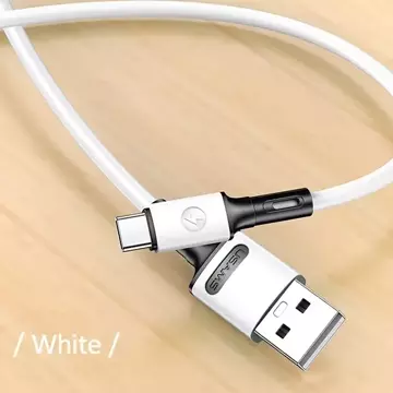 USAMS Kabel U52 USB-C 2A Fast Charge 1m biały