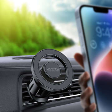 Uchwyt Magnetic MagSafe Vent Car Mount samochodowy do auta do telefonu do kratki wentylacyjnej do MagSafe Czarny
