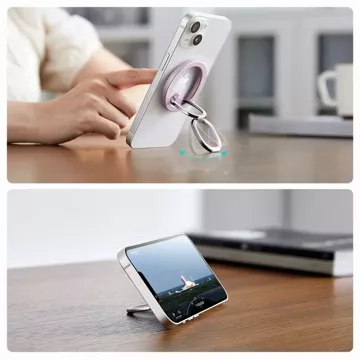 Uchwyt magnetyczny ESR HaloLock Magnetic MagSafe Phone Ring Stand Pastelowy Różowy