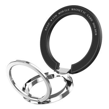 Uchwyt na telefon do MagSafe Alogy Magnetic Ring Stand pierścień do iPhone 12/ 13 Srebrny