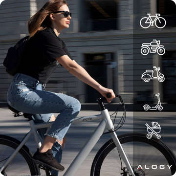 Uchwyt rowerowy Alogy Metal Bike Holder do telefonu na kierownicę do roweru motoru hulajnoga Czarny
