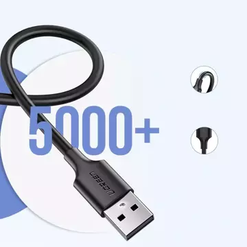 Ugreen kabel przewód USB - micro USB 2,4 A 480 Mbps 1,5 m czarny (US289 60137)