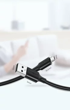 Ugreen kabel przewód USB - micro USB 2A 2m czarny (60138)