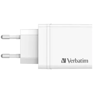 Verbatim Ładowarka sieciowa 30W 3xUSB-A/ USB-C PD 3.0 Biała