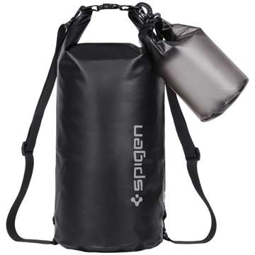 Wodoodporna torba 20L / 2L Spigen A630 uniwersalna Waterproof Bag Black