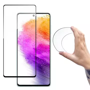 Wozinsky Full Cover Flexi Nano folia szklana szkło hartowane z ramką Samsung Galaxy A73 przezroczysty