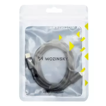 Wozinsky kabel przewód USB Typ C - USB Typ C Power Delivery 18W 1m czarny (WUC-PD-CC1B)