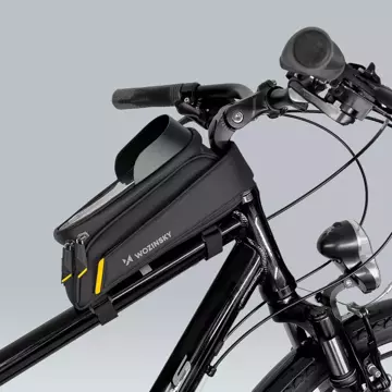 Wozinsky torba rowerowa na ramę z etui na telefon 1l czarny (WBB25BK)