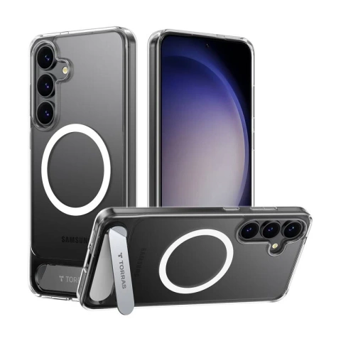 Priehľadný kryt pre Samsung Galaxy S25 od Torras Pstand Series