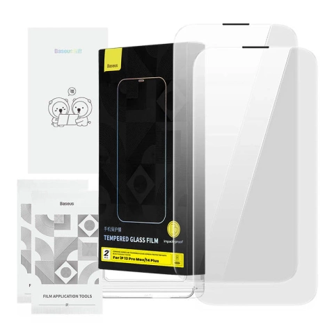 Tvrdené sklo Baseus Corning pre iPhone 13 Pro Max/14 Plus s prachovým filtrom