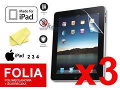 3x ochranná fólia na displej pre iPad 2, 3, 4