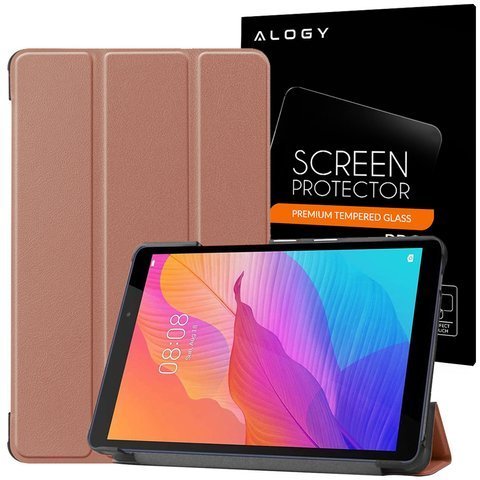 Alogy Book Cover pre Huawei MatePad T8 8.0 Rose Gold Alogy Glass