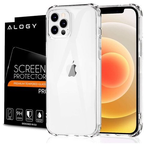 Pancierové puzdro ShockProof Alogy pre Apple iPhone 12/12 Pro číre sklo Alogy