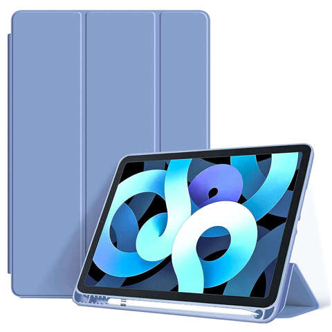 Puzdro na Apple iPad 10.2 9 Gen 8/7 2021/2020/2019 Smart Pencil Case Alogy TPU Kryt na tablet Modré sklo