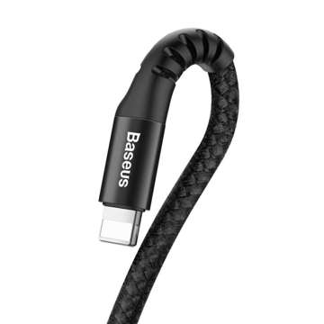 1m Baseus Spring kábel USB na Lightning 2A čierny