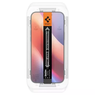 2-balenie ochranného skla Spigen Glas.Tr "Ez Fit" pre Iphone 16 Pro Max Privacy