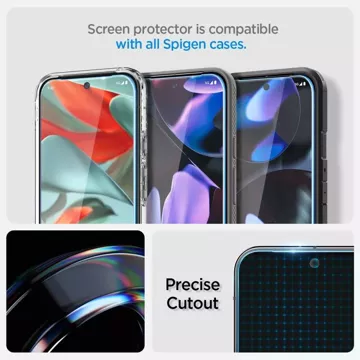 2-balenie tvrdeného skla Spigen Glas.Tr „EZ FIT“ pre Google Pixel 9/9 Pro Clear