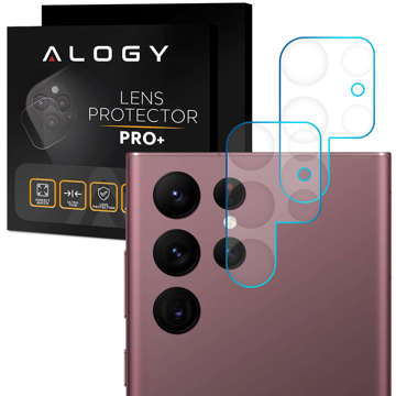 2x Alogy Ochranné sklo Lens Camera Protector pre Samsung Galaxy S22 Ultra