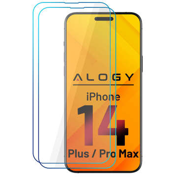 2x Tvrdené sklo 9H Alogy ochrana displeja pre Apple iPhone 14 Plus / 14 Pro Max