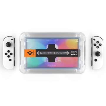 2x Tvrdené sklo Spigen Glas.tR EZ Vhodné pre Nintendo Switch Oled