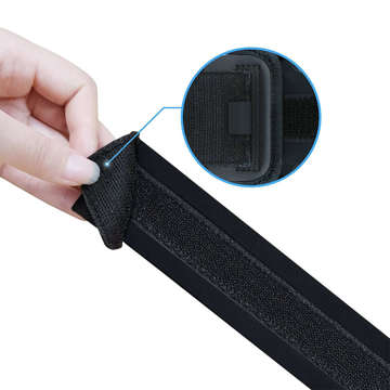 2x bežecké puzdro na ruku Alogy Waterproof SportBand Vodotesné puzdro na ruku pre telefón 6,7 palcový čierny