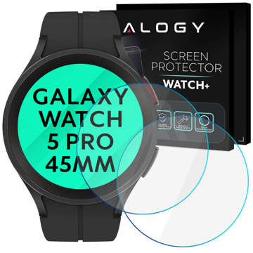 2x ochranné tvrdené sklo Alogy pre Samsung Galaxy Watch 5 Pro 45 mm