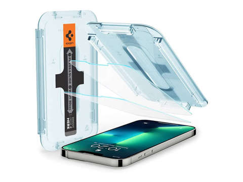 2x tvrdené sklo Spigen Glas.tR EZ Fit pre Apple iPhone 13/13 Pro / 14