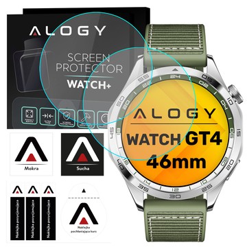 2x tvrdené sklo pre Huawei Watch GT4 GT 4 46mm ochranné pre inteligentné hodinky Alogy Screen Protector Watch